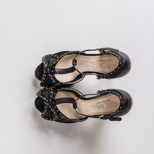 RACHEL Rachel Roy Shoes - Open toe high hell, with gold studs detail. RACHEL Rachel Roy Shoes - Open toe high hell, with gold studs detail.